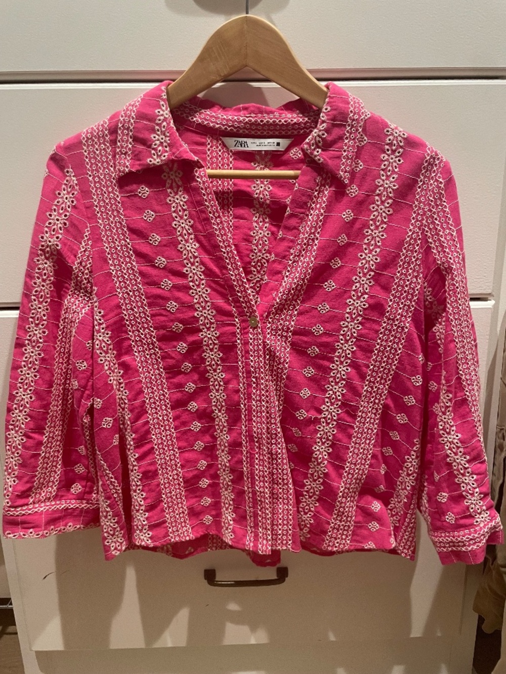 Zara embroidered shirt